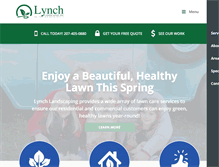 Tablet Screenshot of lynchlandscaping.com